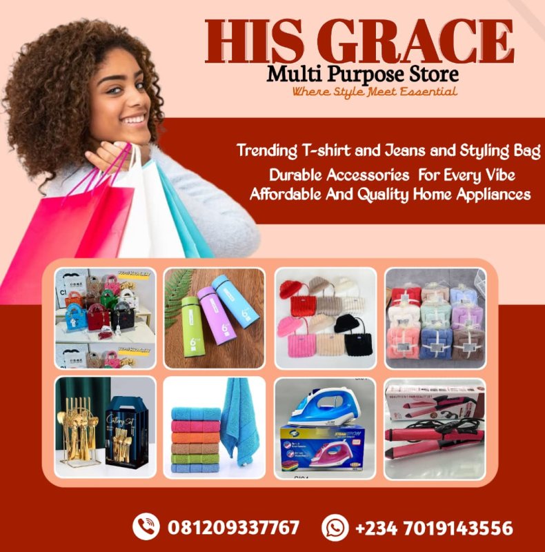 Image of His Grace multipurpose store